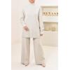 Ensemble femme maille tissée Latte Neyssashop