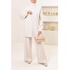 Leysaa Beige women's woven set