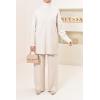 Leysaa Beige women's woven set