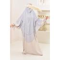 Khimar rond et long 2 voiles mousseline UMNIYAH