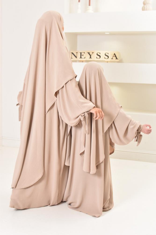 Ensemble abaya khimar mère ou fille Neyssa shop