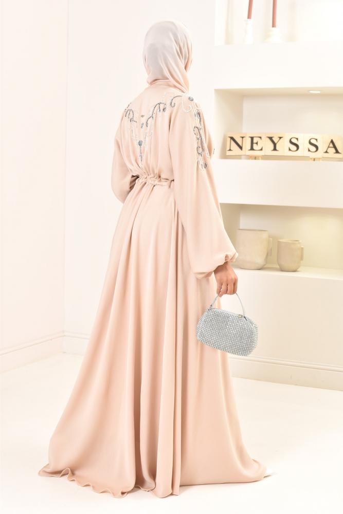 Abaya Dubaï beige Neyssa shop