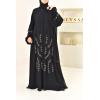 Abaya Dubaï flared black Neyssa Shop