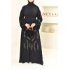 Abaya Dubaï évasée noir Neyssa shop