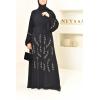 Abaya Dubai ausgestellt schwarz Neyssa Shop