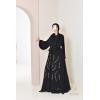 Abaya Dubaï flared black Neyssa Shop