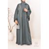 Abaya Dubaï kimono green Neyssa Shop