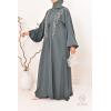 Abaya Dubaï kimono green Neyssa Shop