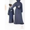 Abaya Dubaï Bleu Nuit Neyssa Shop