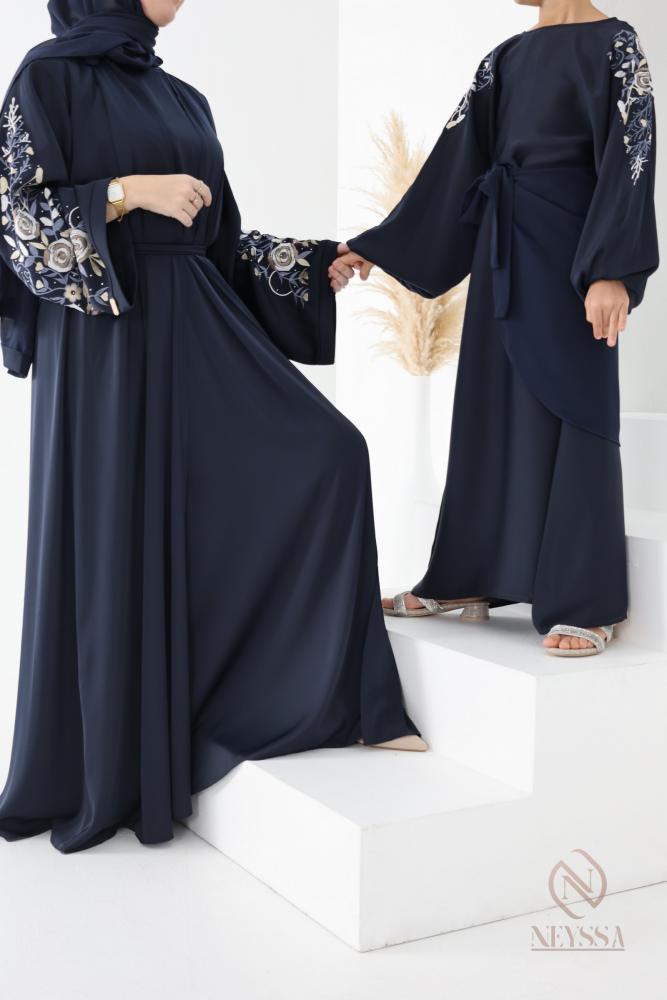 Abaya Dubaï Bleu Nuit Neyssa Shop