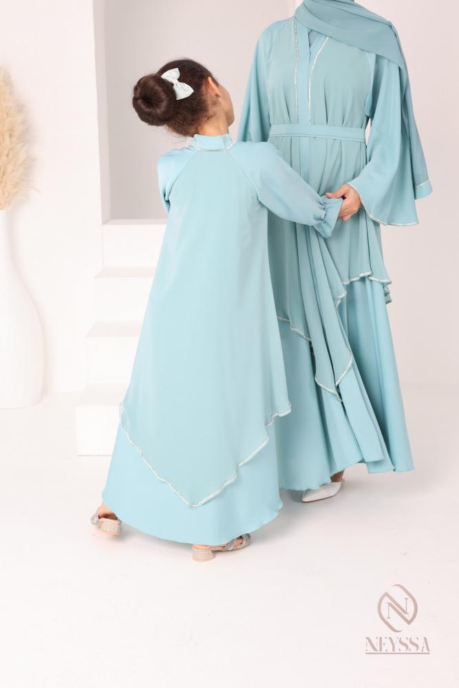 Abaya fille Dubaï Vert Neyssa Shop
