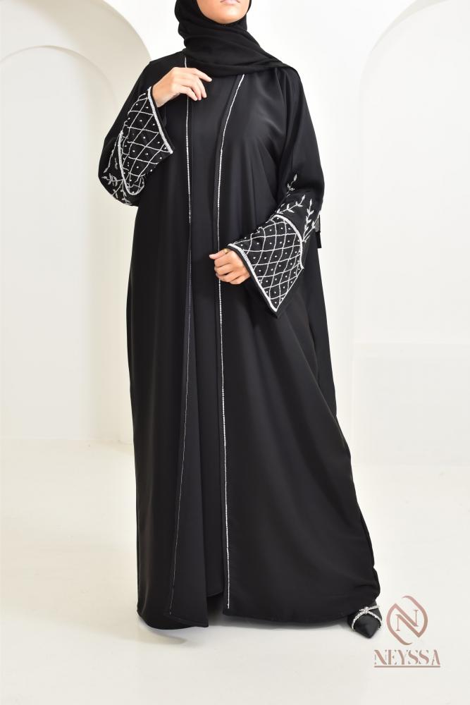 Abaya Dubaï kimono Noire