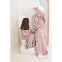 Djellaba femme NEYLA Vieux Rose