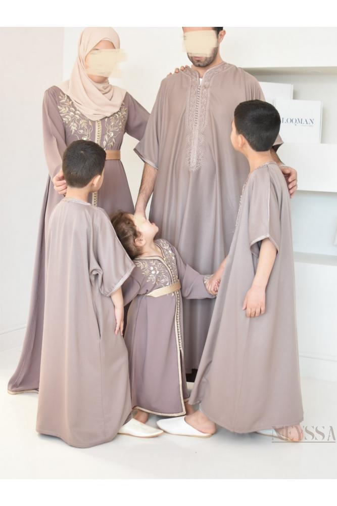 Moroccan Qamis Taupe Neyssa shop