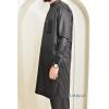 2-piece long-sleeved Qamis black Neyssa-shop