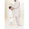 2-piece long-sleeved white Qamis