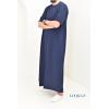Qamis Emirati short sleeves Blue