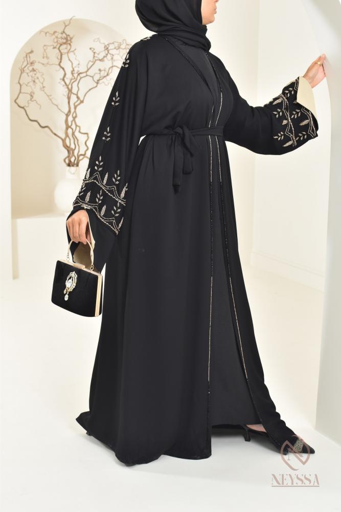 Black Veil with Embroidered Lace Trim – La Femme En Noir