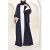 Abaya Dubai kimono Nachtblau Neyssa