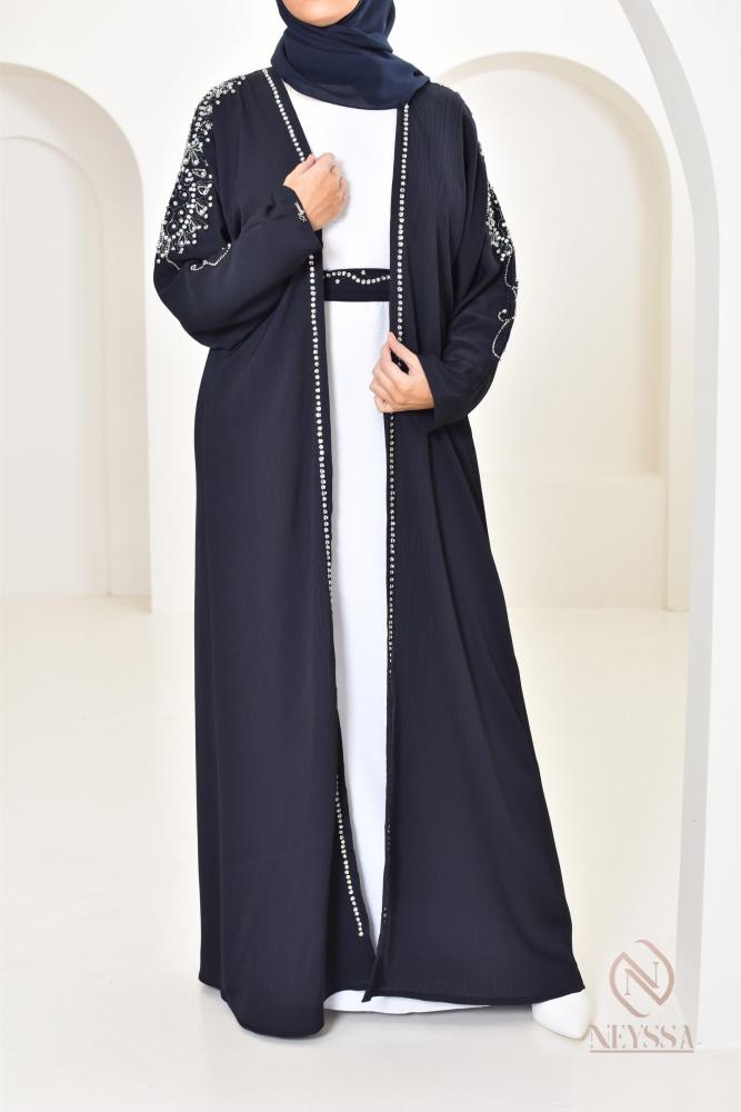 Abaya kimono Dubai Saphyra blue