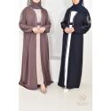 Abaya kimono Dubai Saphyra Glossy Brown