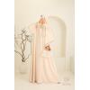 Abaya Hijab Embedded bestickt Mawazine beige