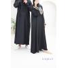 Abaya hijab integrated embroidered Mawazine Black