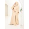 Box abaya hijab integrated DENTELLA Brown glazed