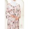 Langes Satin-Kleid mit Aufdruck Neyssa Shop