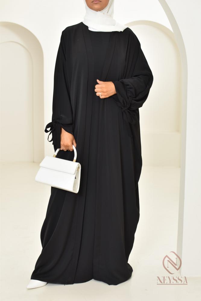 Abaya butterfly sleeves tulips Wissal