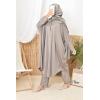 Burkini large size butterfly RAWAA light Taupe