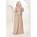 Abaya mit integriertem Hidschab Spitzen Selifa