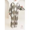 Long dress plus size printed ISLA Khaki