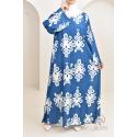 OYA Blue printed maxi dress