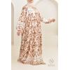 Langes Kleid mit Camel-Print Neyssa Shop