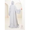 Abaya Dubaï HASSIBA Gris perle