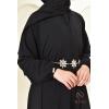 Abaya Dubaï Umbrella en jazz Hurija Noir