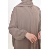 Abaya Dubai Umbrella in Hurija Taupe jazz