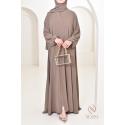 Abaya Dubai Umbrella in Hurija Taupe jazz