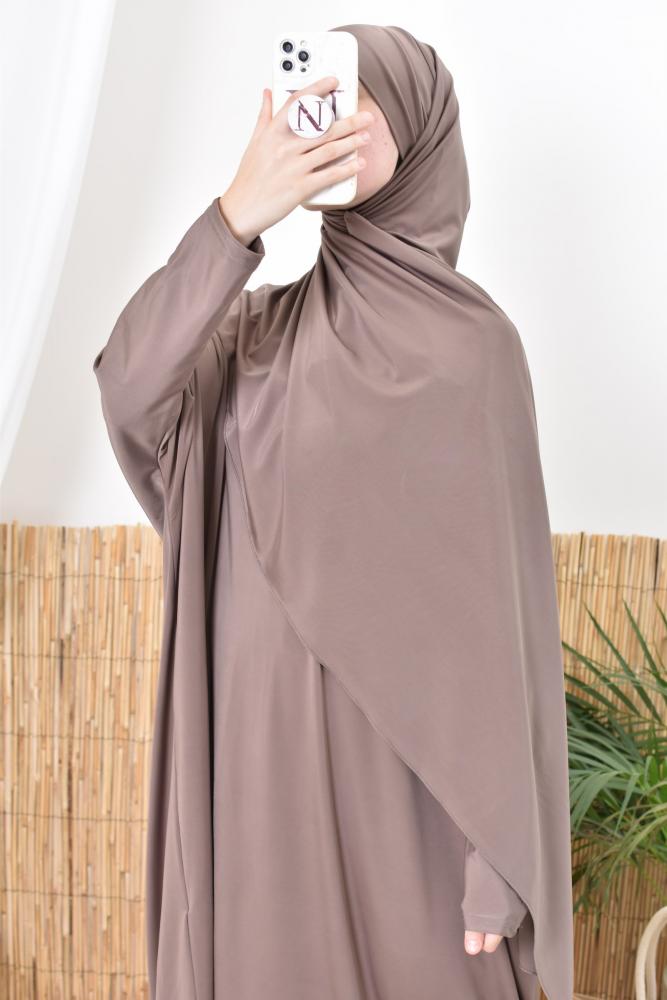 Bade-Hijab zum Binden Ocean Taupe Rosé