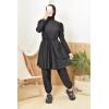 Women's long black burkini