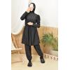 Women's long black burkini