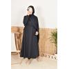 Burkini long hijab slip-on Al Nakheel black