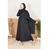 Burkini long hijab slip-on Al Nakheel black